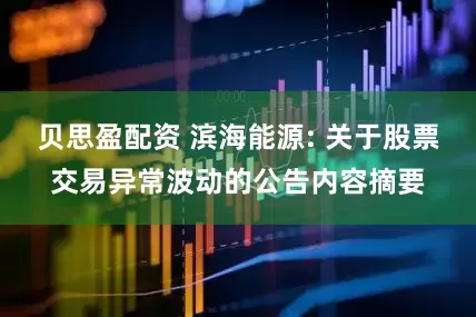贝思盈配资 滨海能源: 关于股票交易异常波动的公告内容摘要