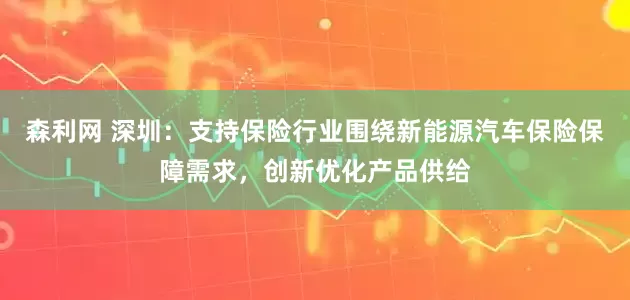 森利网 深圳：支持保险行业围绕新能源汽车保险保障需求，创新优化产品供给